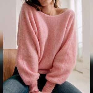Sezane Gaby Kid Mohair/ Wool Jumper